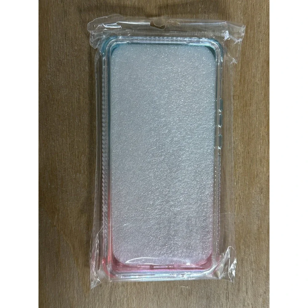 Motorola Edge 30 Phone Case Full-Body Rugged Transparent‎ Pink Blue